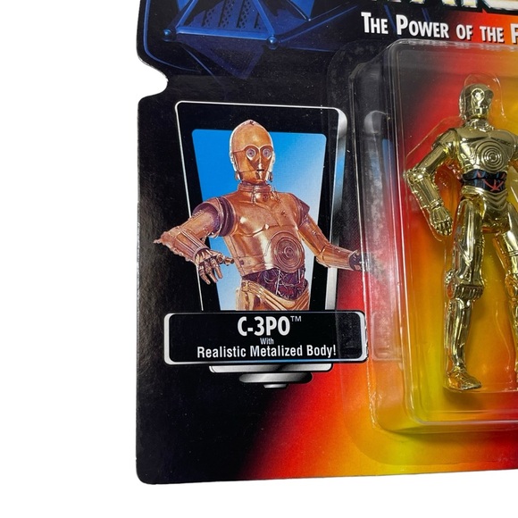 Kenner Star Wars The Power Of The Force C-3PO Realistic Metalized Body 1995 - Picture 3 of 16